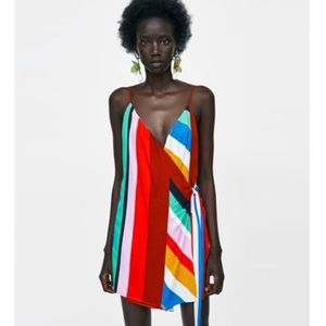 //SOLD// Rainbow wrap romper